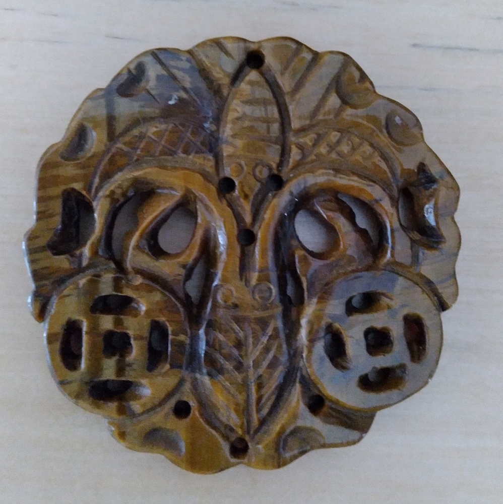 Genuine Carved Tigers Eye